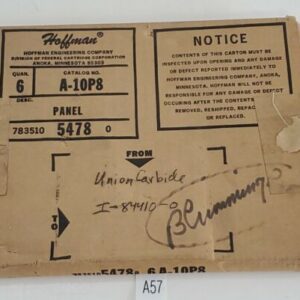 *NEW SEALED* LOT OF 6 Hoffman A-10P8 Panel Mount Plate 54780 + Warranty! - Image 1