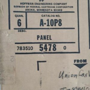 *NEW SEALED* LOT OF 6 Hoffman A-10P8 Panel Mount Plate 54780 + Warranty! - Image 2