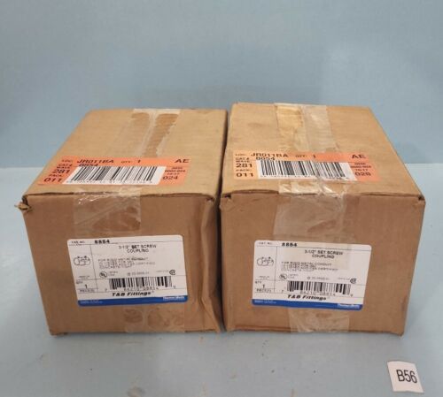 *NEW LOT OF 2 SEALED BOXES* Thomas Betts 8854 3-1/2” Set Screw Coupling*WARRANTY Main Image