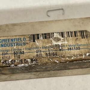 Greenfield Industries New 53153 Style:110 Sz.:53/64 HSS GP T/S Dr.Reg. - Image 3