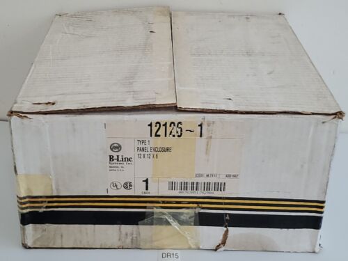 *NEW IN BOX* Cooper B-Line 12126-1 Metal Panel Enclosure 12x12x6 + Warranty! Main Image