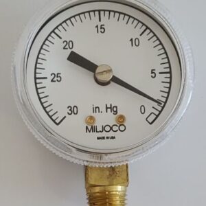 *NEW IN BOX* Miljoco Corporation P20157L001 2" Pressure Gauge 30"-0 Hg +Warranty - Image 2