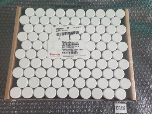🆕️ *100 PACK* Thermo Scientific B7800-20 Glass 20mL Amber PTFE Cap⚡️🇺🇸 SHIP Main Image