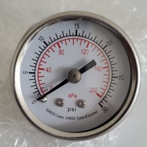 *NEW* LOT OF 2 Zoro Select 4FMT2A Pressure Gauges 0 To 30 Psi Stainless Steel - Image 7