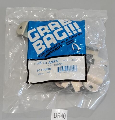 *NEW SEALED* BAG OF 10 PAIRS Unistrut P2032 EG Pipe Clamp 1-1/4" + Warranty! Main Image