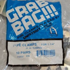 *NEW SEALED* BAG OF 10 PAIRS Unistrut P2032 EG Pipe Clamp 1-1/4" + Warranty! - Image 2
