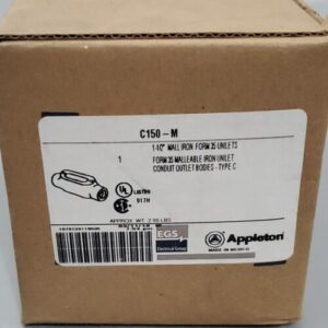 *NEW* Appleton C150-M Malleable Iron Form 35 Unilets Conduit Body C + Warranty! - Image 9