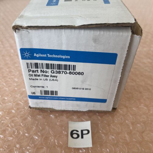 NEW IN BOX- Agilent G3870-80060 Oil Most Filter Assembly + Pfeiffer 110BSRO16 Main Image