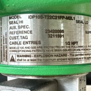 Schneider Electric IDP10S-T22C21FP-M2L1 Diff. Pressure Transmitter 0-1000”H2O - Image 6
