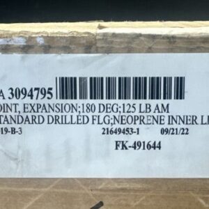 NEW IN BOX- General Rubber 1101-0060-080-0NN Expansion Joint 125Lb Am STD Flange - Image 2