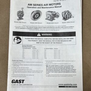 BRAND NEW- GAST 4AM-RV-75-GR25 1.7Hp 300RPM, Max Air Pressure- 80 || WARRANTY! - Image 6