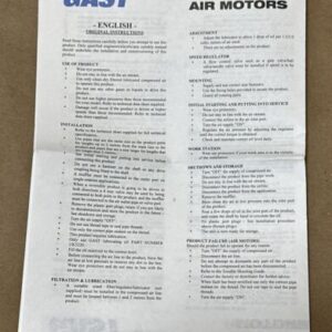 BRAND NEW- GAST 4AM-RV-75-GR25 1.7Hp 300RPM, Max Air Pressure- 80 || WARRANTY! - Image 7