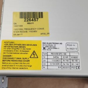 *PREOWNED* REO Elektronik REOVIB MFS 168 Variable Frequency Controller +Warranty - Image 8