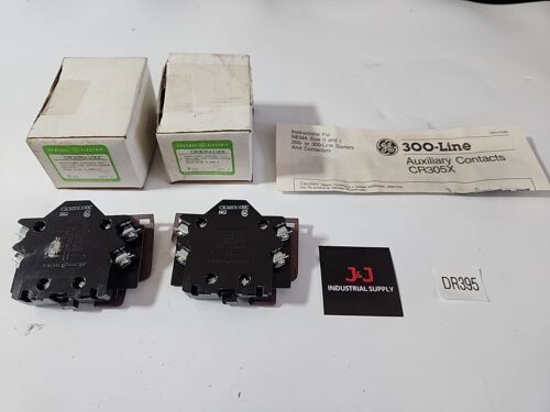 🆕️ *LOT OF 2* GE GENERAL ELECTRIC 600V AUXILIARY CONTACT CR305X100C ⚡️🇺🇸 SHIP Main Image