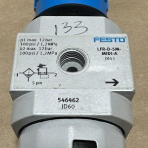 NEW NO BOX- FESTO LFR-D-5M-MIDI-A Pneumatic Filter Element 12Bar/180PSI/1.2MPa - Image 2