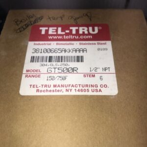 ** New Tel-Tru Boiler Temperature Gauge Thermometer 150/750F Stem 6” GT500R# - Image 6