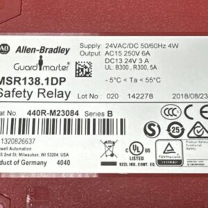 BRAND NEW- Allen Bradley 440R-M23084 Ser. B Guardmaster MSR138.1DP Safety Relay - Image 6