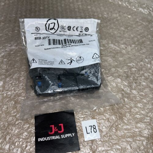 (12)Allen Bradley 800F-X01V Series A Contact Blocks Fast Shipping! + Warranty Main Image
