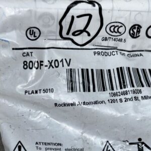 (12)Allen Bradley 800F-X01V Series A Contact Blocks Fast Shipping! + Warranty - Image 3
