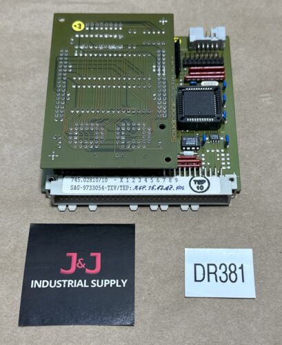 PREOWNED- Soudronic 745.02810/10 SAG-9733054-TEV/TEP Circuit Board || WARRANTY! Main Image