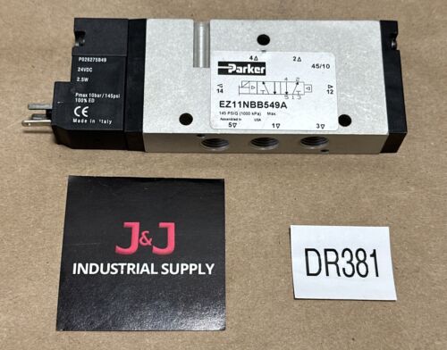 NEW- Parker EZ11NBB553A Single Solenoid Valve Air Ret 2-Pos 145Psig + WARRANTY! Main Image