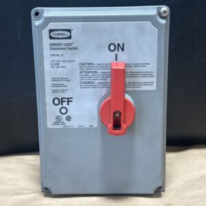 PREOWNED- HBLDS6AC Hubbell Circuit-Lock Disconnect Switch 60A 3P 600VAC WARRANTY - Image 2