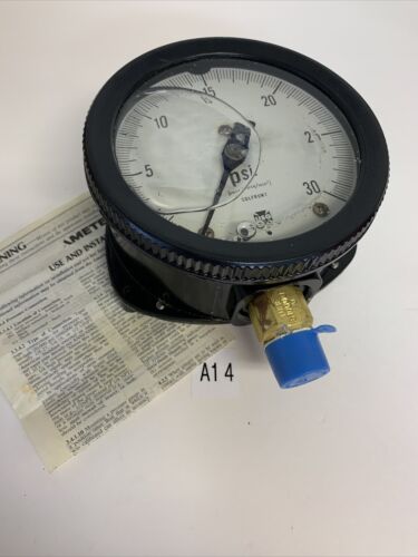 USG Pressure Gauge 0-30 PSI 5”Face Fast Very Heavy Duty Base Shipping~Warranty ~ Main Image