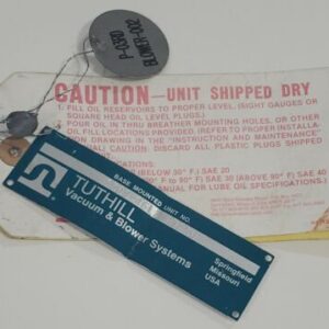 *NEW* Tuthill 5823031 Repair Kit For Vacuum Blower 5509-46 Series + Warranty! - Image 12