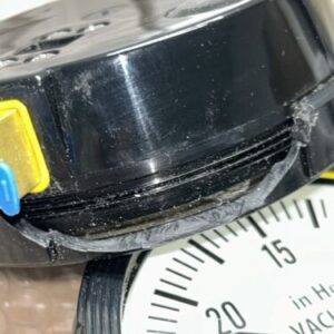 (2)SPAN LFS-310-30”VAC-G PRESSURE GAUGES 0-30 SPEC. (1) Has Plastic Cracked Of - Image 4