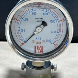 NEW OPEN BOX PMC Pressure Gauge 0-200PSI DOW200 8350 / BUNA-N HA .003 + WARRANTY - Image 3