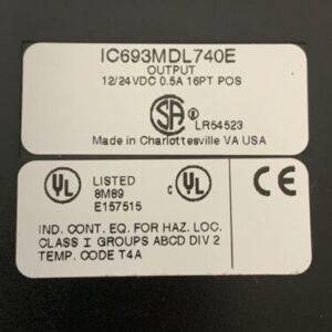 GE FANUC IC693MDL740E, OUTPUT MODULE, 12/24VDC, 0.5A, 16 PT POS,FAST SHIPPING! - Image 3