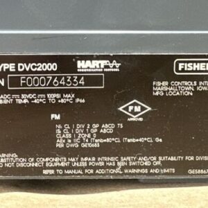 PREOWNED - Fisher Controls HART FIELDVUE DVC2000 30VDC 100PSI || WARRANTY 🇺🇸 - Image 2