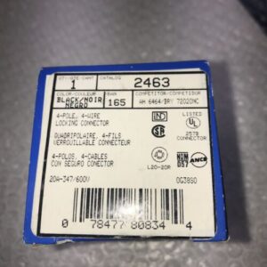 **Leviton 2463 4 Pole, 4 Wire Connector, 20 Amp, 347/600 Volts (Lot Of 3)# - Image 2