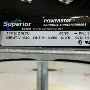 New SUPERIOR ELECTRIC Variable Transformer Powerstat 216CU Warranty Fast Ship! - Image 3