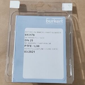 *NEW SEALED* Burkert 693178 Size DN25 PTFE/L08 Replacement Diaphragm + Warranty! - Image 4