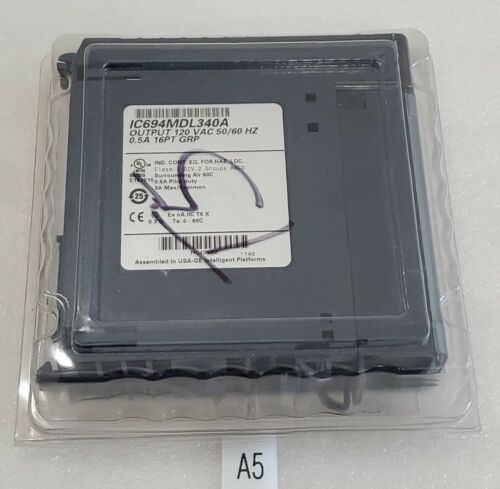 *NEW* GE Fanuc IC694MDL340A Output 120Vac 50/60Hz 0.5A 16PT GRP + Warranty! Main Image