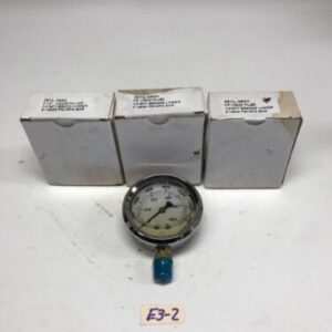 New Liquid Fluid Pressure Gauge 201L-254V 2-1/2" 1/4 NPT 1500 Psi Qty3 Warranty! - Image 1