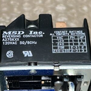 MSD Inc. Reversing Contactor A275KXX 120vac 50/60Hz NNB Fast Shipping!+ Warranty - Image 2