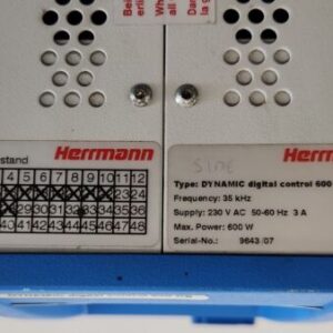 *PREOWNED* Herrmann 600 CS 35kHz 230V 50/60Hz Dynamic Digital Control + Warranty - Image 8
