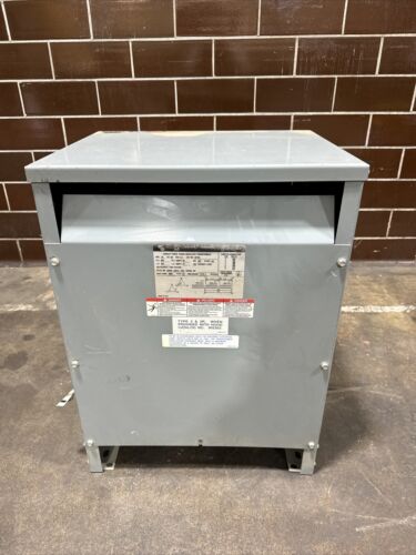 *USED* Square D 30KVA Transformer 30T6H 480V 240V 3PH Class: AA ~ Warranty Main Image