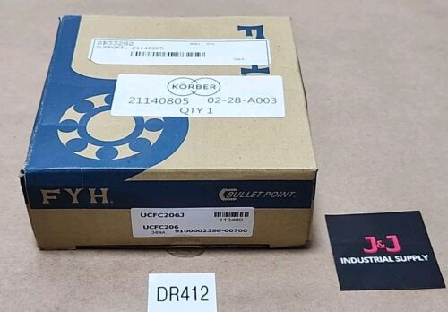 *BRAND NEW* FYH UCFC206J Round Pillow Block Bearing Support FC206 + Warranty! Main Image