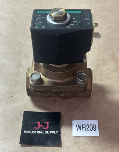 NEW NO BOX- CKD APK11-25A Air/Water/Lt. Oil Solenoid Valve 1” NPT || FAST SHIP! Main Image
