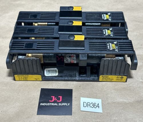 Buss R60060-3CR Fuseholder W/ Fuses & SAMI-5N Fuse Covers 600V-60A || WARRANTY! Main Image