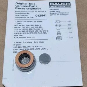 *FACTORY SEALED* Bauer Kompressoren 012841 Suction Safety Valve Kit + Warranty! - Image 2