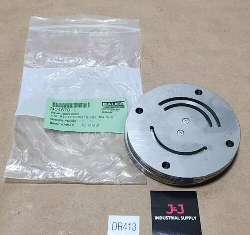 *NEW SURPLUS* Bauer Kompressoren N04670 First Stage Reed Valve Plate + Warranty! Main Image