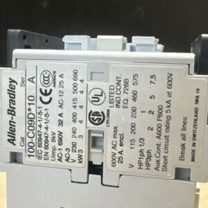 Allen Bradley 104-C09DJ22 Reversing Motor Starter Series B 7.5Hp 600V | WARRANTY - Image 3