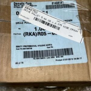 Dematic 5.66”x2-3/8 1610 Wide Crowned Conveyor Drive Pulley Fast Shipping! - Image 4