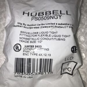 **HUBBELL LIQUID TIGHT PS0509NGY (LOT OF 12) # - Image 4