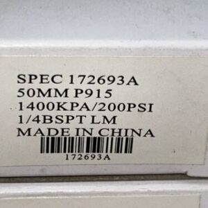(4) NIB USG SPEC 172693A 50MM P915 GAUGES7000KPA/1400PSI 1/4''BSPT LM - Image 5