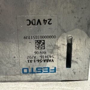 PREOWNED FESTO VABA-S6-1-X1 Pneumatic Manifold Interface 543416 24VDC + WARRANTY - Image 5